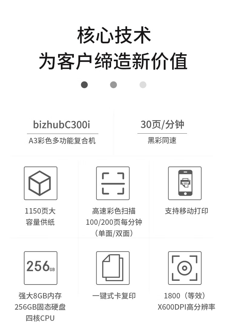 柯尼卡美能達(dá) C300i A3 彩色復(fù)合機 全新機