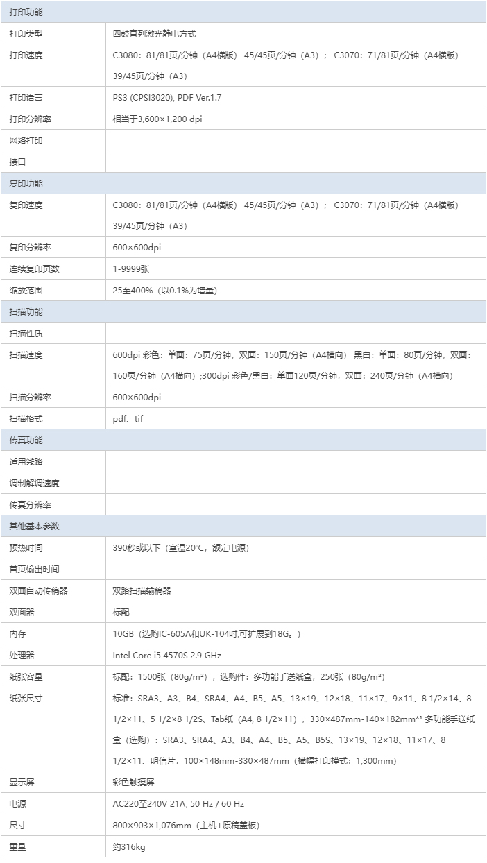 柯尼卡美能達(dá) AccurioPress C3080 彩色生產(chǎn)型數(shù)字印刷機復(fù)合機